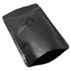 20 шт. Лот 15 23 см встаньте алюминиевую фольгу Ziplock Pack Matte Black Pure Mylar Calve Bag Sage с воздушной эвакуационной клапаном219S