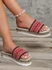 Slippers Flats Platform Vrouwen Slippers Schoenen 2023 Zomer Sandalen Designer Bohemian Slingback Casual Strand Zapatos Slides