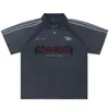 Herenpolo's Stitching voetbalpolo geborduurd shirt 230719
