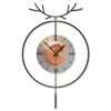 Wall Clocks Swingable Clock Luxury Large 3dLiving Room Hanging Watch For Home Decor Interior Modern Decoration Horologe