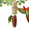 Andere vogelbenodigdheden Grote papegaaienspeelgoed Tanden reinigen en entertainen Kauwen Palmblad Training Pluche kooiaccessoires Voor parkieten Conures