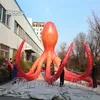 Scène de concert calmar gonflable simulé décoratif 4m de hauteur réplique de pieuvre géante avec bras longs pour festival de musique Deco278G