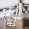 Tazze Tazza da caffè ghiacciata stampata Boho Tazza in vetro trasparente Ideale per cocktail Whisky Birra Soda Regalo di compleanno per le vacanze Uso quotidiano Bicchieri