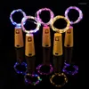 Strings LED Fairy Lamp Wedding Christmas Party Decoration 10pcs Wine Bottle Stopper For Glass Craft Copper Wire Light String