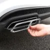 Cadre de décoration de tuyaux de queue d'échappement de voiture pour Audi A6 C7 2016-2018 tuyau de gorge de queue en acier inoxydable couvercle modifié Trim2049