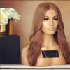 27 Mel Blonde Lace Frontal Human Human Wigs para mulheres negras onda corporal Cabelo virgem brasil