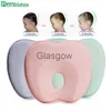 Seat Cushions Purenlatex Newborn Baby Head Shaping Pillow 012 Months Memory Foam Preventing Flat Head Syndrome(Plagiocephaly) Neck Support x0720