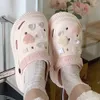 Sandalias Zapatos de jardín para mujer Lindas sandalias con agujeros de diamantes Crecimiento de mujer Zapatos huecos de bricolaje Zapatillas de suela gruesa de verano 230719