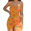 Macacões Macacão Feminino Verão Curto Conjunto Sexy Playsuit Decote Canoa Sem Manga Fora do ombro Rosa Preto Laranja Branco 230719