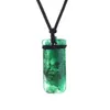 Pendanthalsband 2021 Fashion Justice League Aquaman Necklace Green Harts Classic Black Rope Personality Party Jewelry for Men2634