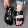 Sandalen Mannen Echt Leer All-Match Sandalen 2023 Zomer Nieuwe Casual Antislip Strandschoenen Zachte Zool Comfortabele Two-wear Mannelijke Sandalen L230720