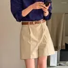 女子ショーツIyundo Chic Korean Office Ladies Simple All Match Summer Casuary韓国衣装の服装