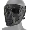 Tactical Scary Full Face Mask Skull Messenger Mask for hunting Airsoft CS Halloween Festival Party Movie props1965