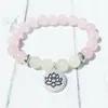 MG0385 Natural A Grand Moonstone Armband Fashion Women's Rose Quartz Armband Heart Chakra Energy Ny början Juvely292b