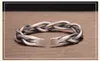 Bangle Ankomst 100% 925 Sterling Silver Retro Twist Cross Ladies Bangle Original smycken för kvinnor Födelsedagspresent No Fade 230719