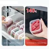 Bouteilles de stockage Boîte à échalotes de cuisine Contenants alimentaires transparents empilables pour réfrigérateur avec couvercle d'étanchéité pour fruits à l'échalote