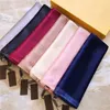 Fashion Gold and Silver Silk Scarf Men and Women Seasonal Shawl Scarf Alphabetical Scarf Size 180x70cm304H