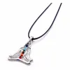 7 Chakra Reiki Stones Healing Crystal Neckor Pendants Health Amulet 3D Symbols Stone Charms Pendant Yoga Necklace Collier255y