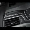 Car Styling Fibre De Carbone Navigation Décoration Cadre Couverture Tableau De Bord Autocollant Autocollants Garniture Pour Audi A4 B9 2017-19 Auto Accessoires263H