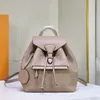 Bolso de diseñador Mochila impermeable portátil para hombres y mujeres Presbicia clásica Bolso en relieve vintage Bolso de cubo con cordón de moda # 45410