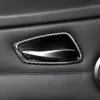 Carbon Fiber Car Interior Door Handle Cover Trim Door Bowl Decals and sticker For BMW E90 E92 E93 3 series 2005-2012 accessories260s