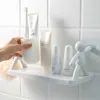 Salle de bain auto-adhésif shampooing étagères douche serviette support de rangement cosmétique toilette organisateur décor à la maison cuisine divers support L230704