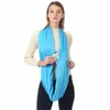 Bandanas Fashion Friend Gift Wraps Shawl Bib Infinity Dickf Hidden Zip Pocket Circle Loop Occves