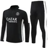 23 24 PSGS Män och barnfotbollsspår 2023 2024 Paris Mbappe Mens Football Jerseys Training Jacket Kits Chandal Survetement Foot