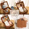 Keepsakes Baby Soild Food Feeding Table Bell Present Box Set Baby Wood Stacking Puzzle Montessori Toy Set Kids Birth Vintage Dishs Present Box 230720