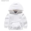 Sweats à capuche INPEPNOW 2021 Sweat-shirt solide pour enfants pour garçons Sweats à capuche Enfants Bébés filles Vêtements Coton Adolescents Sweat Shirt Poleron Dropship T230720