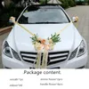 Dekorativa blommor Moon Bay Type Wedding Car Silk Flower Decoration Kit Hemvägg Falskt konstgjord