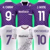 23 24 Fiorentina Soccer Jerseys Ikone 2023 2024 Castrovilli Erick Florence Jersey ACF Jovic Cabral Milenkovic C.Kouame Men Kids Kit Set Football Shirts