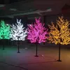 LED人工桜の木の光のクリスマスライト1248PCS LED電球2M 6 5フィート高さ110 220VACレインプルーフ屋外使用S2161