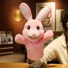 Puppets 2030Cm Pink Rabbit Stuffed Animals Plush Toys Hobbies Doll 230719