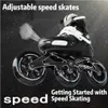 Inline-Rollschuhe, professionelle Anfänger-Speed-Skates für Erwachsene und Kinder, Mehrzweck-Rollschuhe, Renn-Schlittschuh, verstellbare Größe, große drei Räder, HKD230720