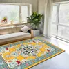 Tapis Style Ethnique Américain Grande Surface Tapis Motif Salon Tapis De Sol Chambre Tapis Cuisine Tapis Antidérapant 120x160cm Tatami Tapis R230720