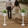 Ljushållare Flower Rack Party Flowerpot Holder Plastic Wedding Roman Pillar Road Guiding Prop Indoor Planter Potted Guide