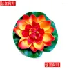 Decorative Flowers Wreaths 10Cm Simated Lotus And Leaves Water Lilies Pool Fish Tank Decor Pond Viewing Props Drop Delivery Home G Dhewg