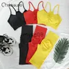 Женские спортивные костюмы Chrleisure 234 Piece Gym Yoga Set Women Seamless Sportswear Otbits Travel Fitness Shorts для женских спортивных леггинсов костюм J230720