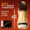 Masturbators Drywell Intelligent Sex Robot Male Vacuum Oral Sucking Automatic Masturbation Heat and Stönande vuxen Produkt 230719