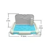 Chenils stylos Pet Chien Chat Portable Formation Toilette Intérieur Pot Plateau Pour Chiens Chats Litière Fournitures 230720