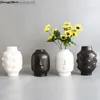 Vases Nordic Ins Style Creative Personality Face Vase Modern Minimalist Lips Ceramic Floral Home Bar Bookstore Decoration Ornaments 210409 Z230720