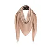 Shinning Golden Silk Wool Silk High Quality Scarf Female Scarf Thick Triangle 140x140cm Scarf No Box247n