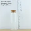 Storage Bottles 6 Pcs/lot 47 120mm 150ml Glass Bottle Stopper Jars Cork Containers Test Tube Vials DIY Craft