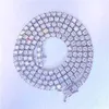 Gioielli di lusso personalizzati 2in 925 argento sterling ghiacciato vvs1 moissanite diamond lettera iniziale k p nome collana a ciondolo uomo