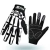 Gants De Vélo Hommes Femmes Crâne Graffiti Gants De Vélo Antidérapant Silicone GEL Montagne VTT Gants De Vélo Doigt Complet Équitation Bicyc Gants De Sport HKD230720