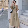 Women's Trench Coats Spring Long Trenchcoat For Women Elegant Korean Fashion Overcoat Woman's Windbreaker Jacket Single Breasted With Belt