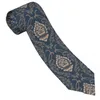 Bow Ties CasualDamask Vintage Exquisite Floral Baroque Necktie Slim Tie For Men Man Accessories Simplicity Party Formal