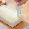 Storage Bottles Butter Box Cheese Cutting Crisper Sealed Rectangular Baking Tools Container Keeper With Cutter Tool