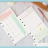 Notes Notepads Supplies Office School Business & Industrialnotepads A6 Colorful Ring Binder Paper Day And Weeks Month Diary Refill291F